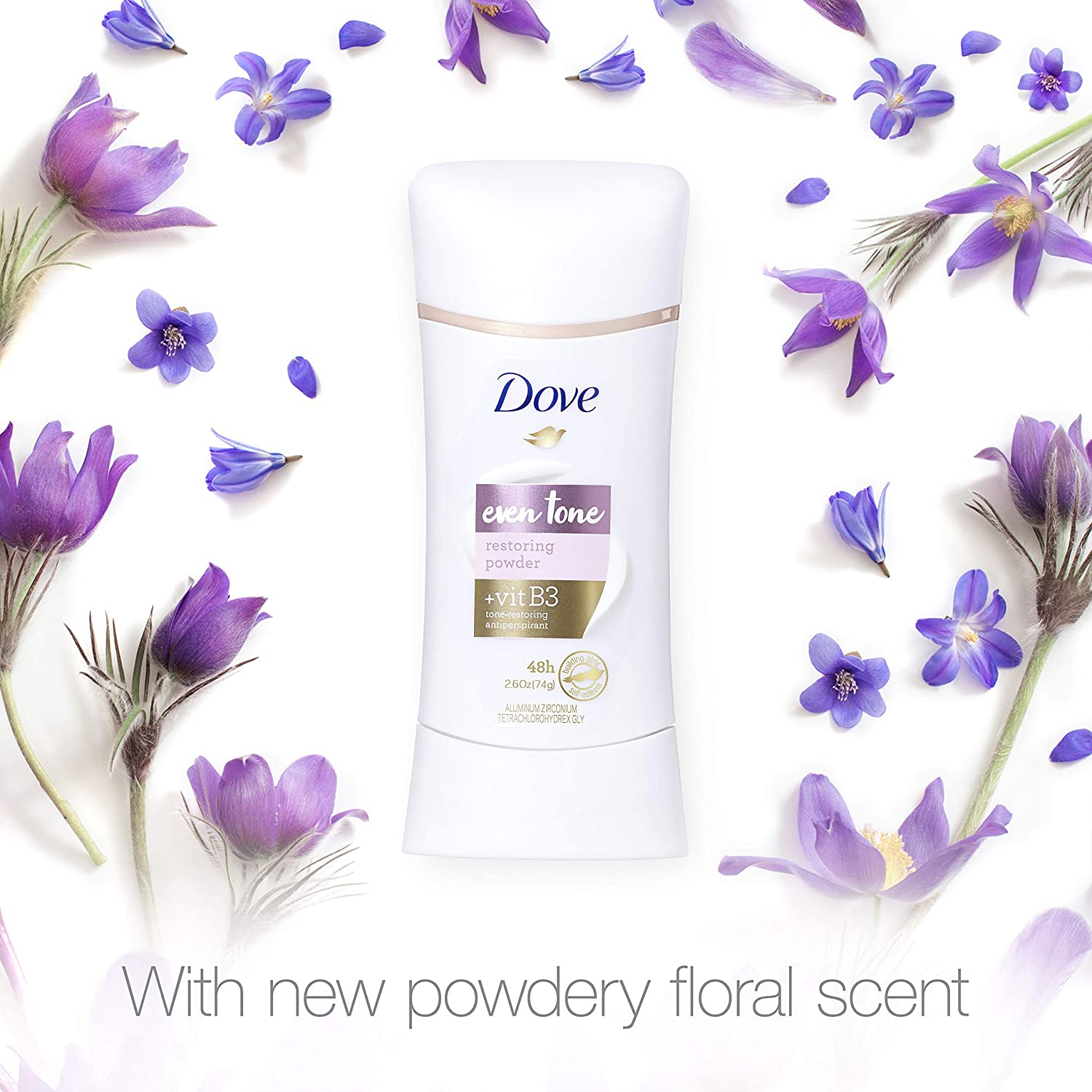 Dove Even Tone Antiperspirant Deodorant for Uneven Skin Tone Restoring Powder Sweat Block for All-Day Fresh Feeling 2.6 oz 3 Count - Image 4